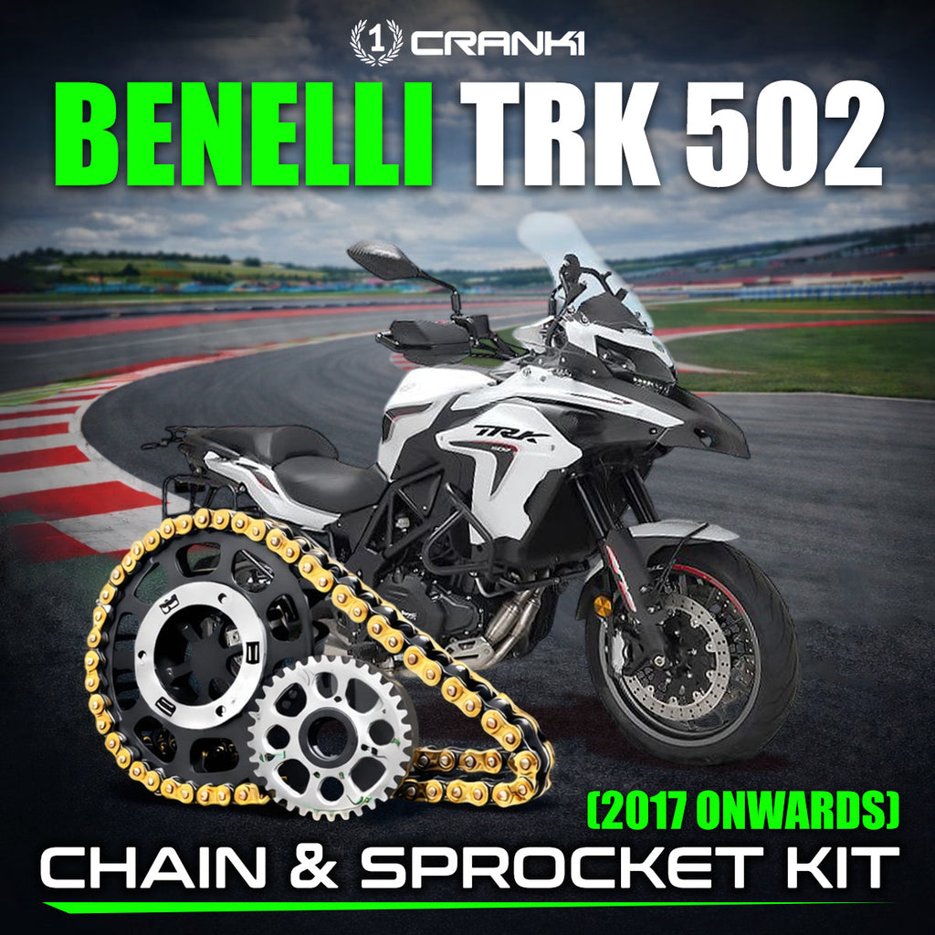 Chain And Sprocket Kit For Benelli TRK 502 (2017 Onwards) - CRANK1