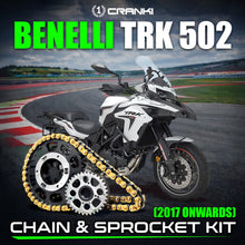 Load image into Gallery viewer, Chain And Sprocket Kit For Benelli TRK 502 (2017 Onwards) - CRANK1