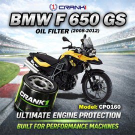 Oil Filter For BMW F 650 GS (2008-2012) - CPO160 - CRANK1