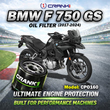 Load image into Gallery viewer, Oil Filter For BMW F 750 GS (2017-2024) - CPO160 - CRANK1