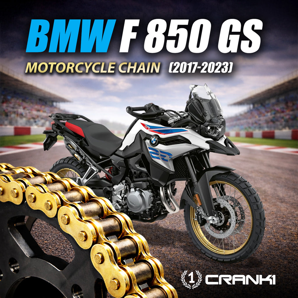 Chain For BMW F 850 GS (2017-2023) - 525 Pitch x 122 Links Gold (ZVMX) - CRANK1