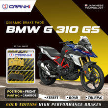 Load image into Gallery viewer, Ceramic Brake Pad For BMW G 310 GS - Front - CRM8609 - 1 Set - CRANK1