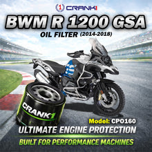 Load image into Gallery viewer, Oil Filter For BMW R 1200 GSA (2014-2018) - CPO160 - CRANK1