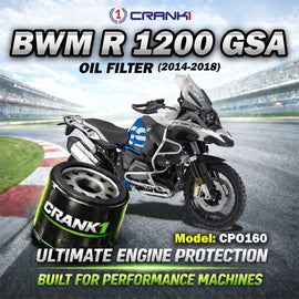 Oil Filter For BMW R 1200 GSA (2014-2018) - CPO160 - CRANK1