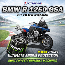 Load image into Gallery viewer, Oil Filter For BMW R 1250 GSA (2019-2023) - CPO160 - CRANK1