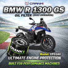 Load image into Gallery viewer, Oil Filter For BMW R 1300 GS (2023 Onwards) - CPO160 - CRANK1