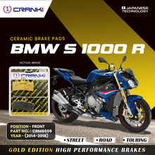 Load image into Gallery viewer, Ceramic Brake Pad For BMW S 1000 R (2014-2018) - Front - CRM8609 - 1 Set - CRANK1
