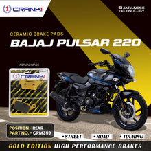 Load image into Gallery viewer, Ceramic Brake Pad For Bajaj Pulsar 220 - Rear - CRM359 - 1 Set - CRANK1