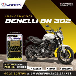 Ceramic Brake Pad For Benelli BN302 - Front - CRM300 - 1 Set - CRANK1