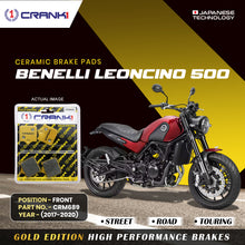 Load image into Gallery viewer, Ceramic Brake Pad For Benelli Leoncino 500 (2017-2020) - Front - CRM689 - 1 Set - CRANK1