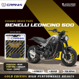 Ceramic Brake Pad For  Benelli Leoncino 500 (2016) - Rear - CRM371 - 1 Set - Crank1
