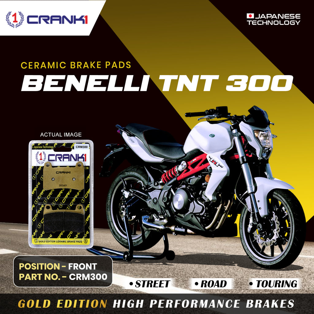 Ceramic Brake Pad For Benelli TNT 300 - Front - CRM300 - 1 Set - CRANK1