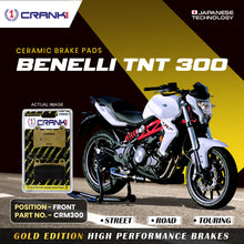 Load image into Gallery viewer, Ceramic Brake Pad For Benelli TNT 300 - Front - CRM300 - 1 Set - CRANK1