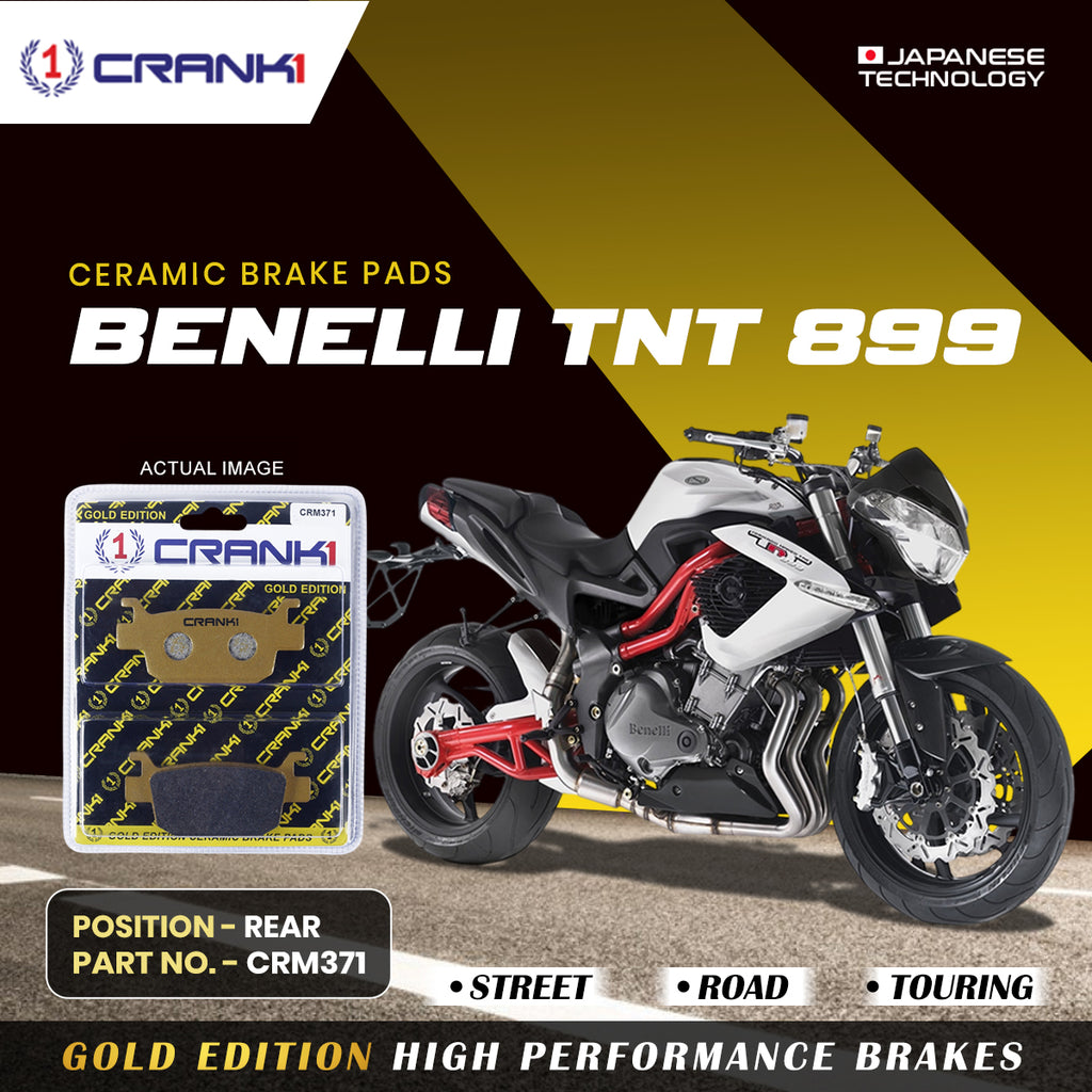 Ceramic Brake Pad For Benelli TNT 899 - Rear - CRM371 - 1 Set - Crank1