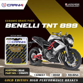 Ceramic Brake Pad For Benelli TNT 899 - Rear - CRM371 - 1 Set - Crank1