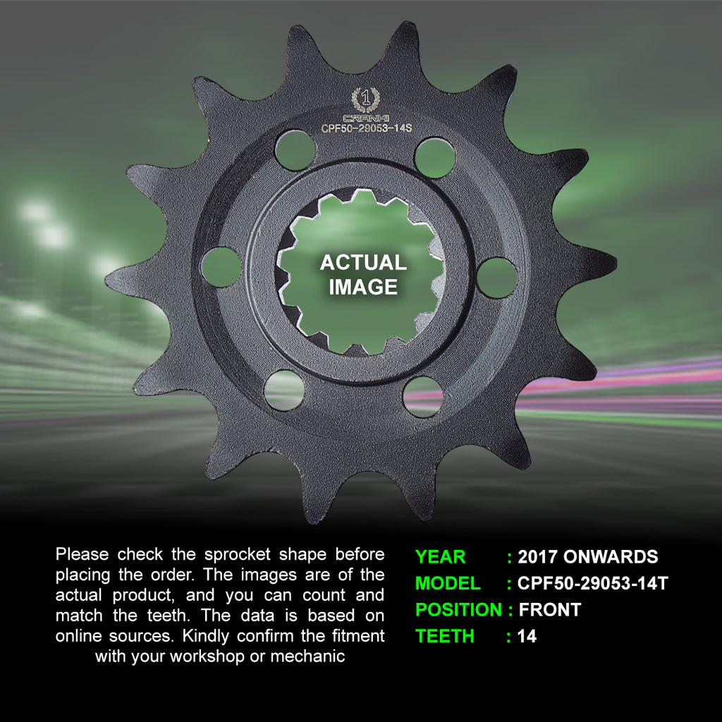 Chain And Sprocket Kit For Benelli TRK 502X (2017 Onwards) - CRANK1