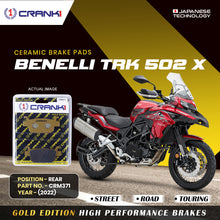 Load image into Gallery viewer, Ceramic Brake Pad For Benelli TRK 502 X (2022) - Rear - CRM371 - 1 Set - Crank1