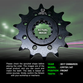Chain And Sprocket Kit For Benelli TRK 502 (2017 Onwards) - CRANK1