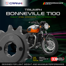 Load image into Gallery viewer, Sprocket For Triumph Bonneville T100 (2008-2015) - Front - CPF50-29030-18T - CRANK1