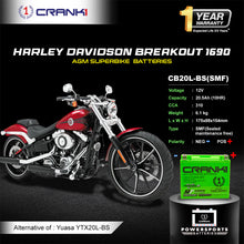 Load image into Gallery viewer, Battery For Harley Davidson Breakout 1690 (2010-2025) - CB20L-BS - Factory Activated - CRANK1
