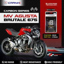 Load image into Gallery viewer, Carbon Brake Pads For MV Agusta Brutale 675 - Rear - CFB662 - 1 Set - CRANK1
