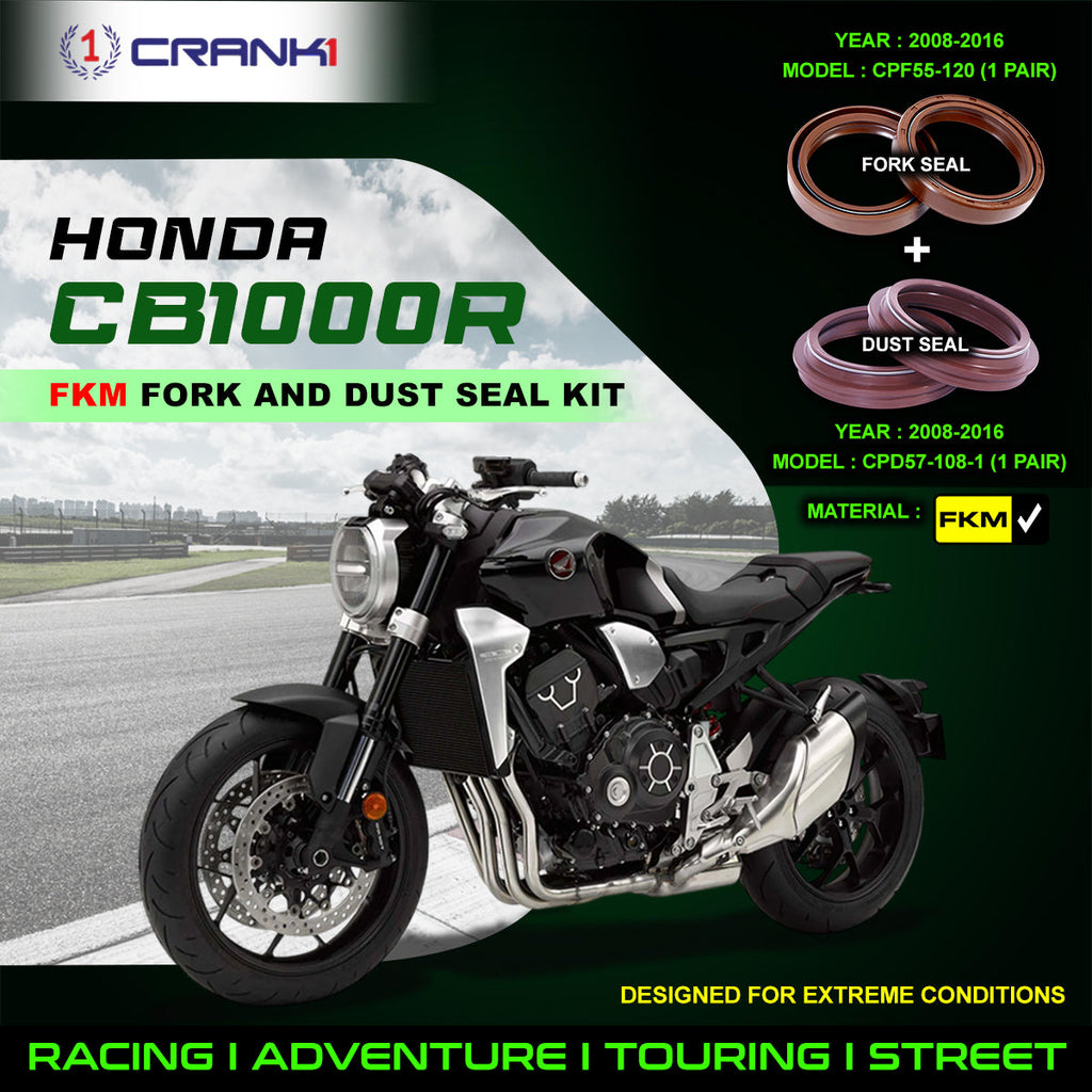 Fork And Dust Seals Kit For Honda CB1000R (2008-2016) - CRANK1