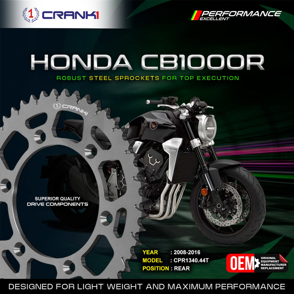 Sprocket For Honda CB1000R (2008-2016) - Rear - CPR1340.44T - CRANK1