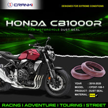 Load image into Gallery viewer, Fork Dust Seals Pair For Honda CB1000R (2018-2020) - CPD57-108-1 - CRANK1