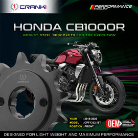 Sprocket For Honda CB1000R (2018-2020) - Front - CPF1332.15T - CRANK1