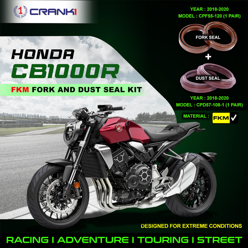 Fork And Dust Seals Kit For Honda CB1000R (2018-2020) - CRANK1