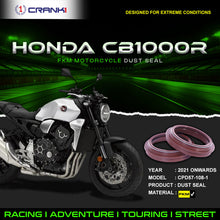 Load image into Gallery viewer, Fork Dust Seals Pair For Honda CB1000R (2021 Onwards) - CPD57-108-1 - CRANK1