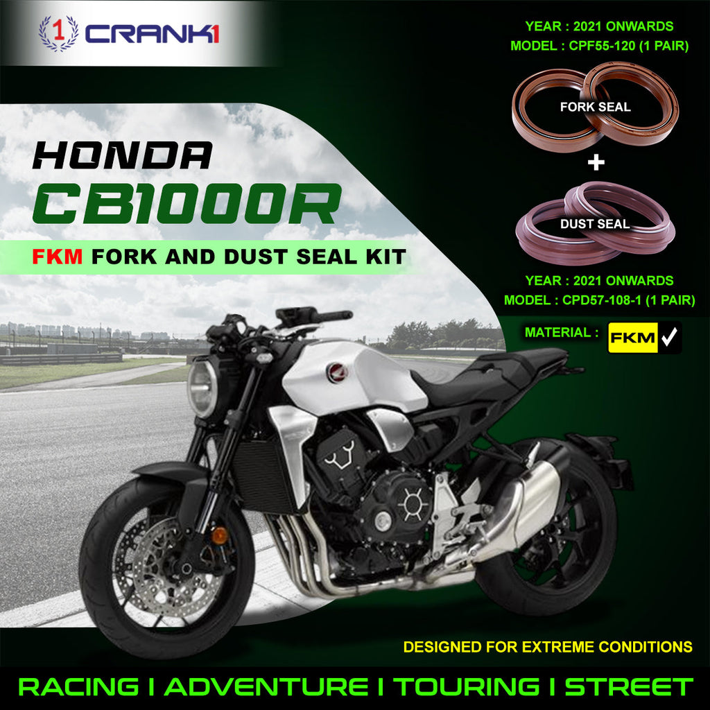 Fork And Dust Seals Kit For Honda CB1000R (2021 Onwards) - CRANK1