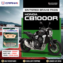 Load image into Gallery viewer, Sintered Brake Pads For Honda CB1000R (2018-2020) - Front - CB691 - 1 Set - CRANK1