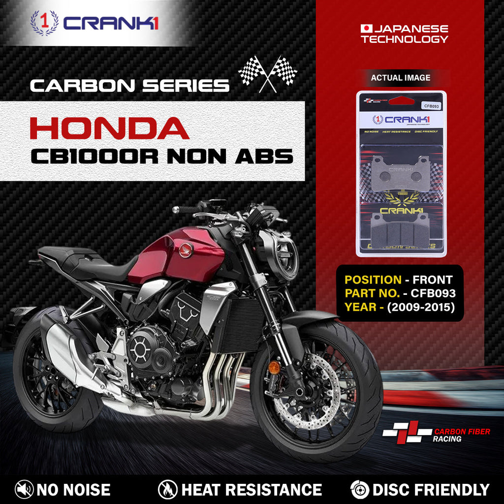 Carbon Brake Pads For Honda CB1000R NON ABS (2009-2015) - Front - CFB093 - 2 Sets - CRANK1