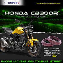 Load image into Gallery viewer, Fork Dust Seals Pair For Honda CB300R (2018-2021) - CPD57-115 - CRANK1