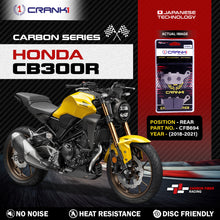 Load image into Gallery viewer, Carbon Brake Pads For Honda CB300R (2018-2021) - Rear - CFB694 - 1 Set - CRANK1