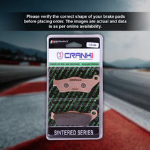 Load image into Gallery viewer, Sintered Brake Pads For Royal Enfield Meteor 350 - Front - CB346 - 1 Set - CRANK1