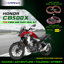 Load image into Gallery viewer, Fork And Dust Seals Kit For Honda CB500X (2019-2023) - CRANK1