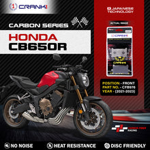 Load image into Gallery viewer, Carbon Brake Pads For Honda CB650R (2021-2023) - Front - CFB976 - 2 Sets - CRANK1