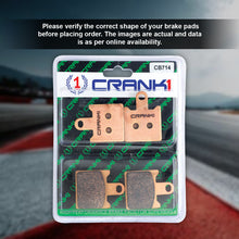 Load image into Gallery viewer, Sintered Brake Pads For Kawasaki Ninja ZX-14R (2014) - Front - CB714 - 2 Sets - CRANK1