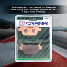 Load image into Gallery viewer, Sintered Brake Pads For Benelli TRK 502 X (2021) - Rear - CB896 - 1 Set - CRANK1