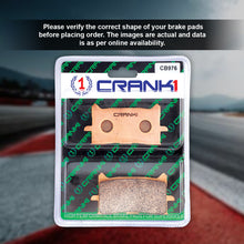 Load image into Gallery viewer, Sintered  Brake Pads For Honda CBR650R (2019-2020) - Front - CB976 - 2 Sets - CRANK1