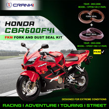 Load image into Gallery viewer, Fork And Dust Seals Kit For Honda CBR600F4i (2003-2006) - CRANK1