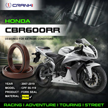 Load image into Gallery viewer, Fork Oil Seals Pair For Honda CBR600RR (2007-2019) - CPF55-119 - CRANK1