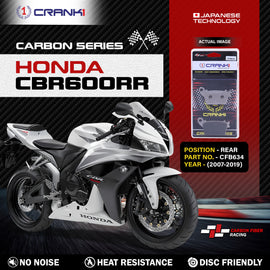 Carbon Brake Pads For Honda CBR600RR (2007-2019) - Rear - CFB634 - 1 Set - CRANK1