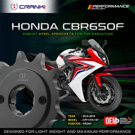 Sprocket For Honda CBR650F (2014-2018) - Front - CPF1370.15T - CRANK1
