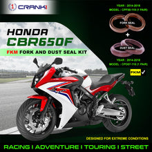 Load image into Gallery viewer, Fork And Dust Seals Kit For Honda CBR650F (2014-2018) - CRANK1