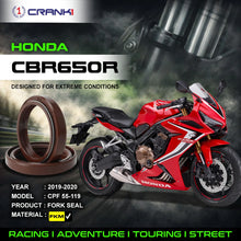 Load image into Gallery viewer, Fork Oil Seals Pair For Honda CBR650R (2019-2020) - CPF55-119 - CRANK1
