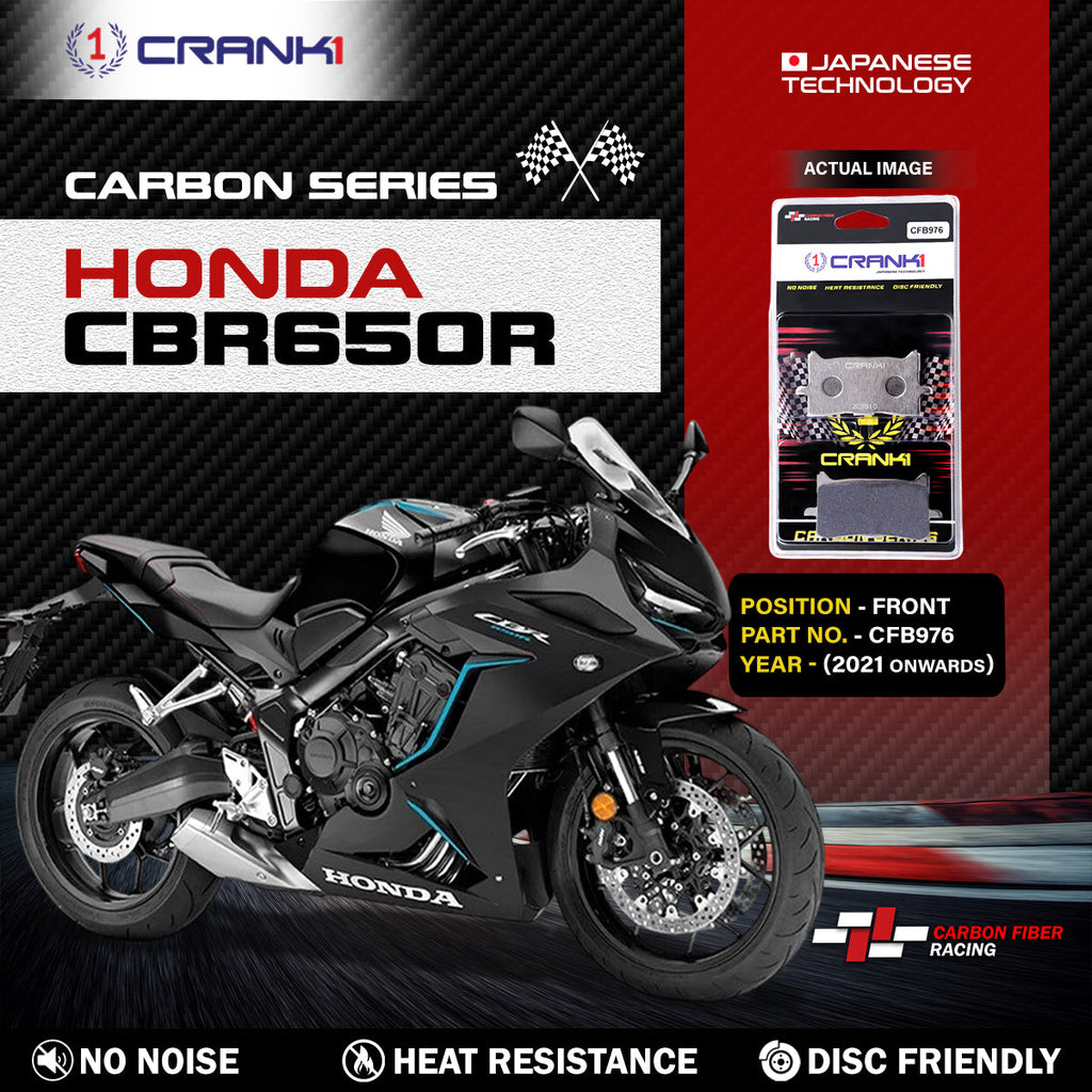 Carbon Brake Pads For Honda CBR650R (2021 Onwards) - Front - CFB976 - 2 Sets - CRANK1