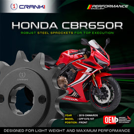 Sprocket For Honda CBR650R (2019 Onwards) - Front - CPF1370.15T - CRANK1